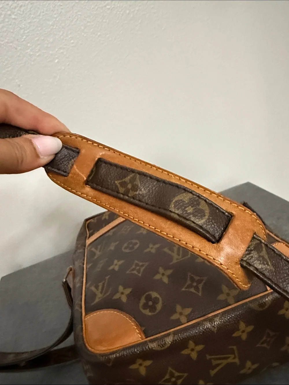 Louis Vuitton Monogram Danube Messenger Bag in Brown and Tan